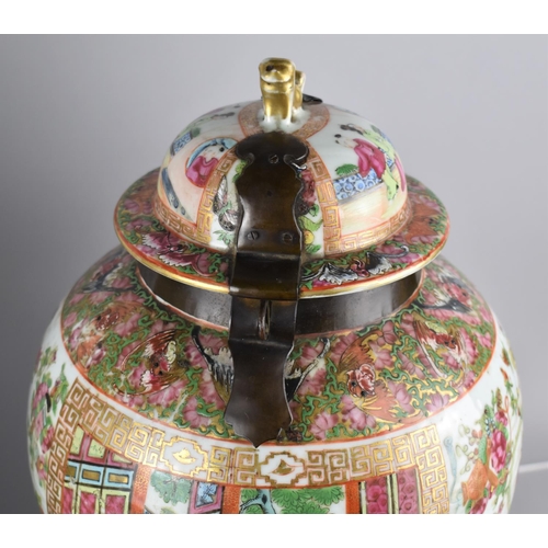 397 - A Large Pair of 18th/19th Century Qing Dynasty Chinese Porcelain Vases Decorated in the Famille Rose... 