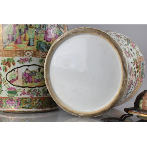 397 - A Large Pair of 18th/19th Century Qing Dynasty Chinese Porcelain Vases Decorated in the Famille Rose... 