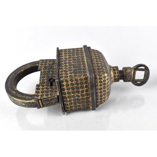 150 - An Impressive 17th/18th Century (Afsharid/Zand Dynasty) Type Persian Padlock and Key Quadruple Key M... 