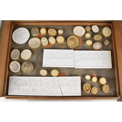 13 - A Collection of Over Two Hundred 19th Century and Later Grand Tour Classical Plaster Intaglios and S... 