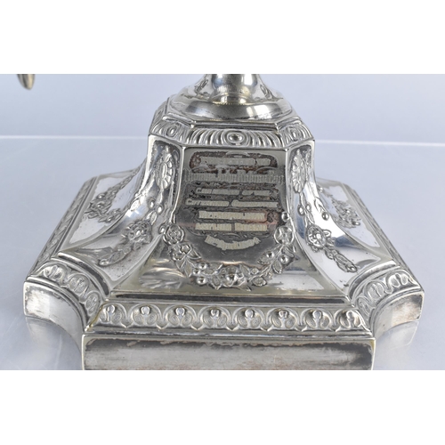 207 - An Impressive Victorian Silver Plated Presentation Centrepiece by Horace Woodward & Co., in the Clas... 