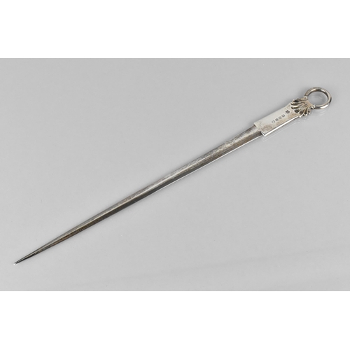 224 - A Georgian Silver Meat Skewer By James Ede and Alexander Hewat, 34cm Long, 100g