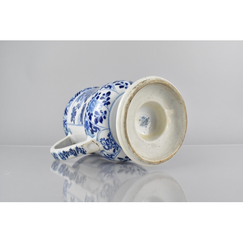 419 - A Chinese Qing Dynasty Porcelain Blue and White Pedestal Jug Decorated with Precious Items and Vase ... 