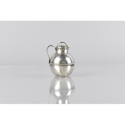 217 - A Small Edward VII Silver Pepper Pot Modelled as a Guernsey Jug by WG&S, 5cm High