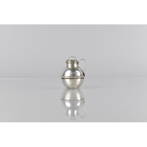 217 - A Small Edward VII Silver Pepper Pot Modelled as a Guernsey Jug by WG&S, 5cm High