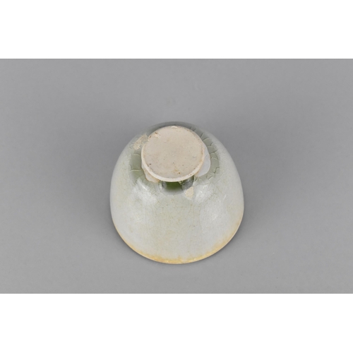 382 - A Chinese Tang/Yang Dynasty Longquan Ware Celadon Tea Bowl Having Parker Green Glaze to Bowl Base, C... 