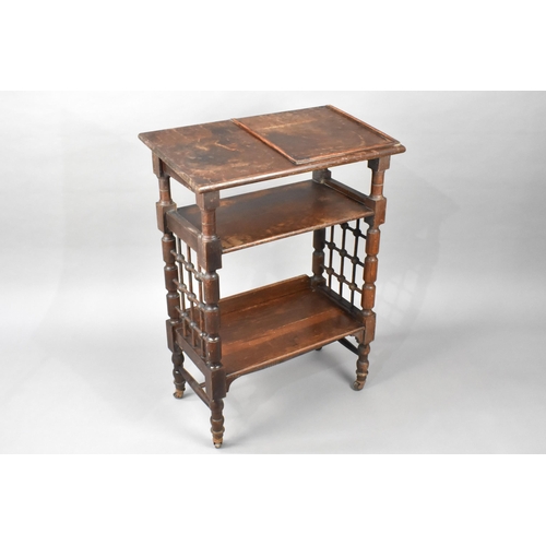 6 - An Edwardian Arts and Crafts Oak Reading Table or Lectern Designed by Leonard Wyburd for Liberty and... 