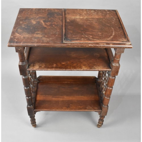 6 - An Edwardian Arts and Crafts Oak Reading Table or Lectern Designed by Leonard Wyburd for Liberty and... 