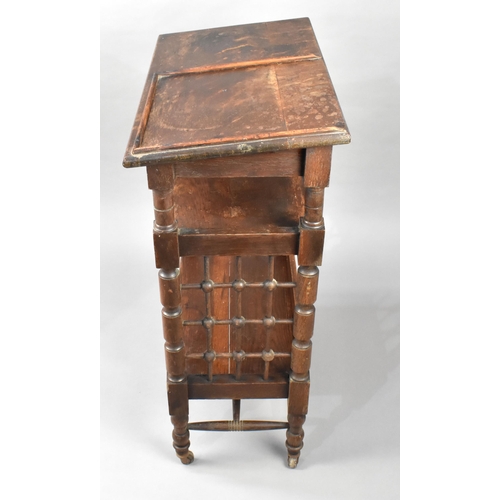 6 - An Edwardian Arts and Crafts Oak Reading Table or Lectern Designed by Leonard Wyburd for Liberty and... 