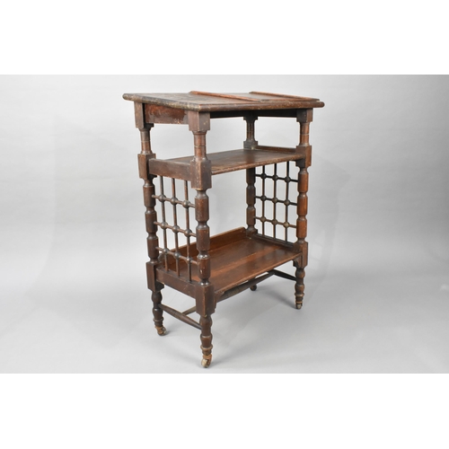 6 - An Edwardian Arts and Crafts Oak Reading Table or Lectern Designed by Leonard Wyburd for Liberty and... 