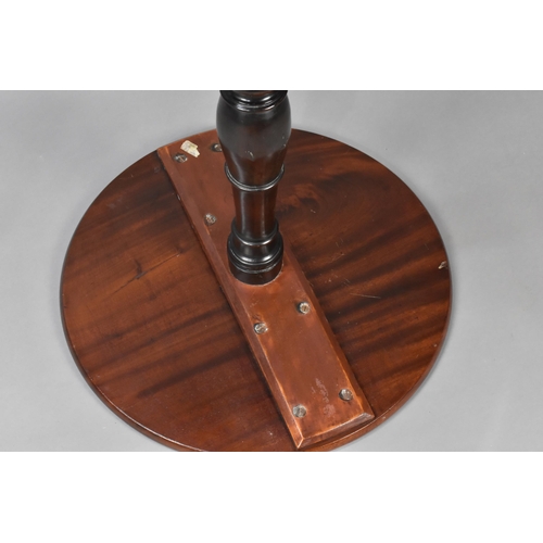 92 - A 19th Century Mahogany Circular Tripod Table with Single Piece Dish Top, 56cm Diameter