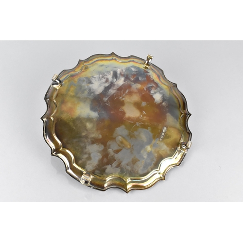 220 - An Elizabeth II Silver Presentation Salver by James Dixon & Sons with Pie Crust and Raised on Four S... 