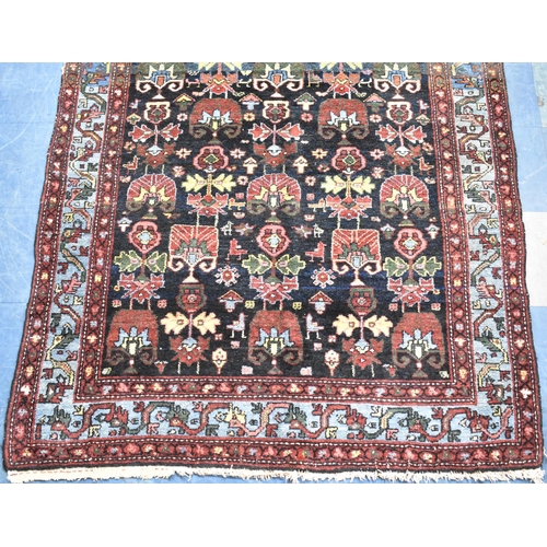 195 - A Persian Hand Made Farahan Rug C.1920, 204x144cms