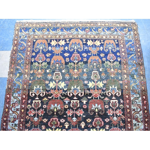 195 - A Persian Hand Made Farahan Rug C.1920, 204x144cms