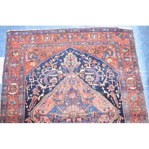 197 - A Late Victorian Hand Made Bidjar Rug, c.1890, 203x142cms