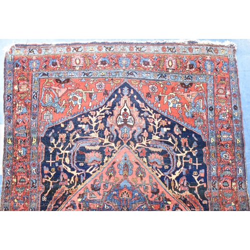 197 - A Late Victorian Hand Made Bidjar Rug, c.1890, 203x142cms