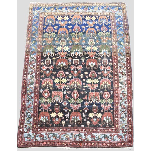 195 - A Persian Hand Made Farahan Rug C.1920, 204x144cms