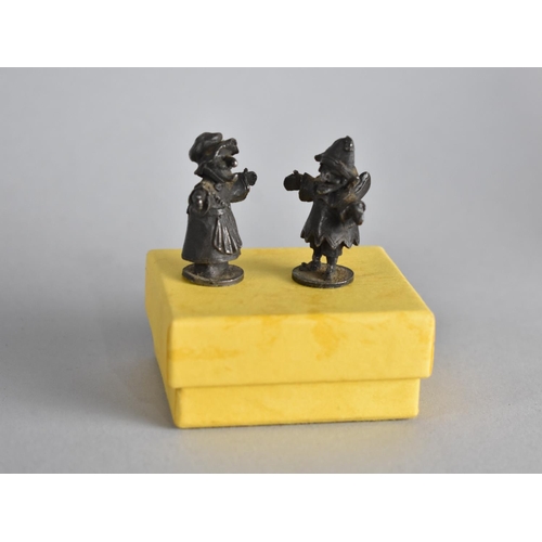 14 - A Pair of Miniature Lead Punch and Judy Figures, c.1940 from the Collection of John G Garrath, 3.5cm... 