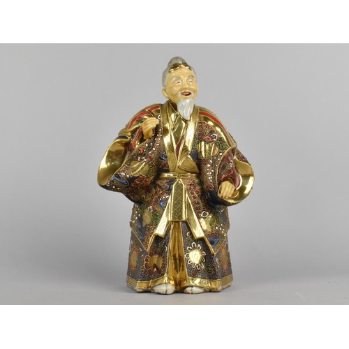 248 - A Japanese Satsuma Deity Figure, 23cms High