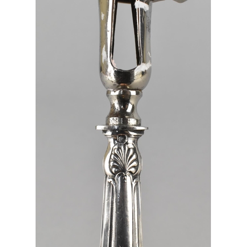 497 - A Late 19th/Early 20th Century French Silver Handled Holder for Lamb etc, Silver Mark of Minerva Num... 