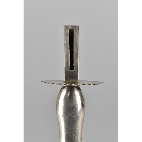 500 - A Silver Handle for Holding Wax Sticks for Melting Seals, Birmingham Hallmark, 1915 by L&S