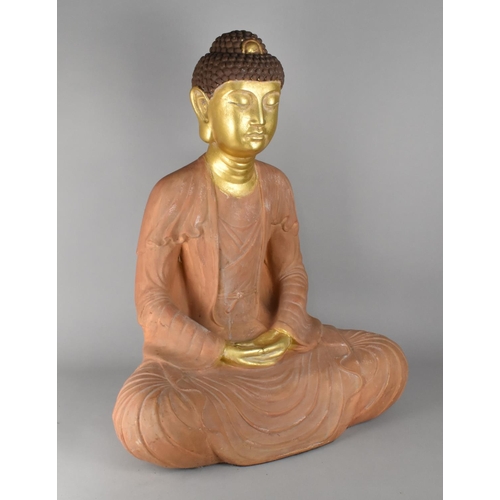 522 - A Large Cast Resin Study of Thai Buddha, 70cm high