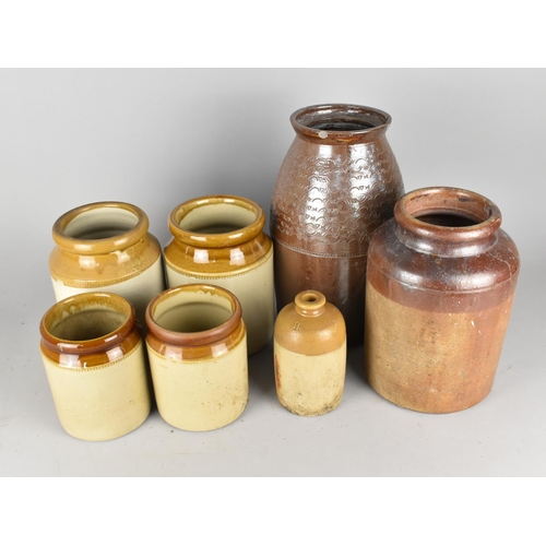 531 - A Collection of Various Glazed Stoneware Jars etc