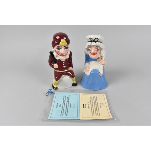 60 - A Pair of Limited Edition Wade Figures, Mr Punch (1170) and Judy (1104), 16.5cms High