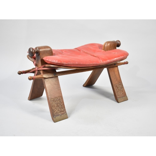 95 - A Mid 20th Century Souvenir Camel Saddle, 80cms Wide