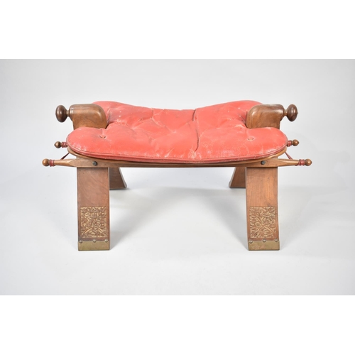 95 - A Mid 20th Century Souvenir Camel Saddle, 80cms Wide