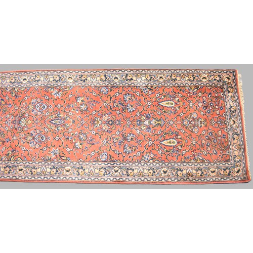 204 - A Hand Made Persian Mehraban Runner, 406x82