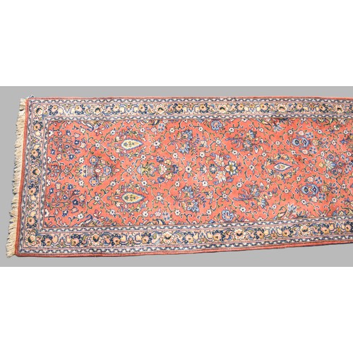 204 - A Hand Made Persian Mehraban Runner, 406x82