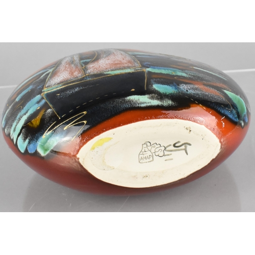 465 - An Anita Harris Art Pottery Vase, Sail Boats, 22cm high