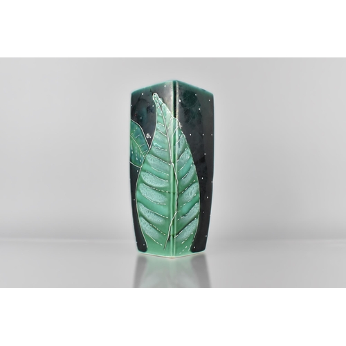 467 - An Anita Harris Art Pottery Vase, Green Leaf, 25cm high