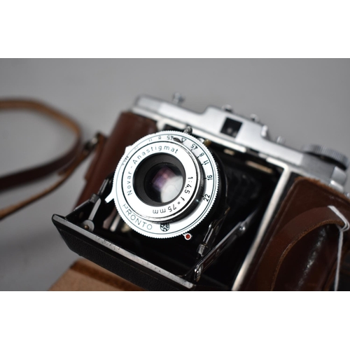 113 - A Vintage Nettar Zeiss Ikon Camera with Accessories