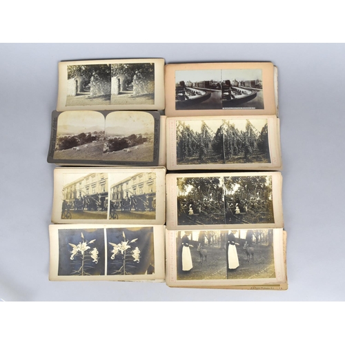 26 - A Late 19th/Early 20th Century Stereoscopic Viewer together with 27 Monochrome Cards, Mixed Views