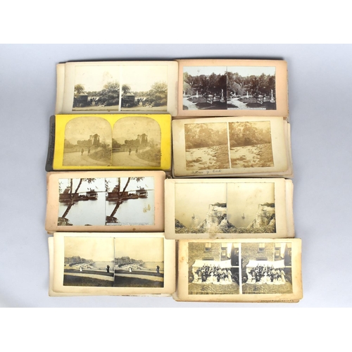 26 - A Late 19th/Early 20th Century Stereoscopic Viewer together with 27 Monochrome Cards, Mixed Views