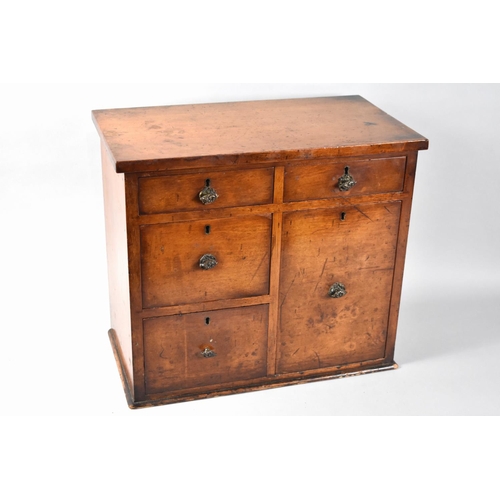 27 - A Late Victorian/Edwardian Table Top Collectors Chest with Five Drawers, 41cms Wide by 23cms Deep an... 