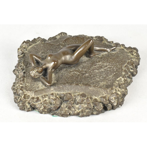 29 - A Cast Resin Bronze Effect Figure after Bea Kerek, 