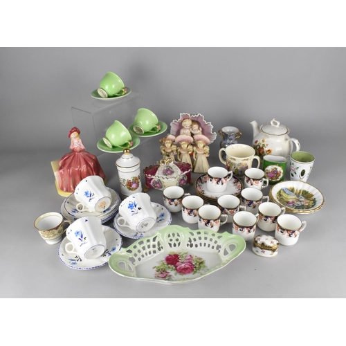 522 - A Collection of Various Ceramics to Comprise Royal Winton Cups and Saucers, Coffee Cans and Saucers,... 