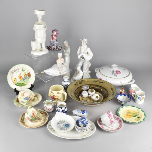 525 - A Collection of Various Ceramics to Comprise Spanish Figures, S. Hancock & Sons Children's Tea Trio ... 