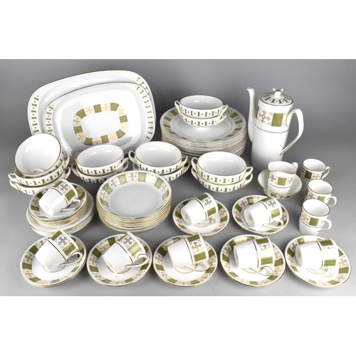 529 - A Spode Persia Service to Comprise Plates, Bowls, Soup Bowls, Coffee Cans, Saucers, Side Plates etc ... 