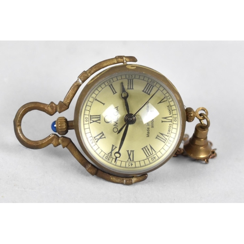 53 - A Miniature Reproduction Pendant Ball Watch, Movement Working, 5.5cms High