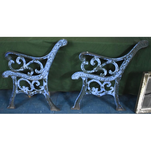 532 - A Pair of Cast Metal Bench Ends