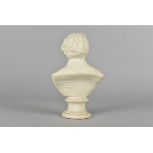 58 - A Small Parian Ware Bust of Disraeli, 13.5cms High