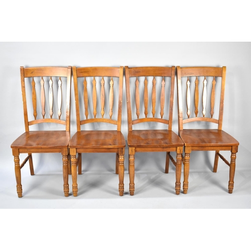 589 - A Set of Four Modern Dining Chairs