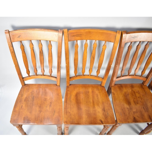 589 - A Set of Four Modern Dining Chairs