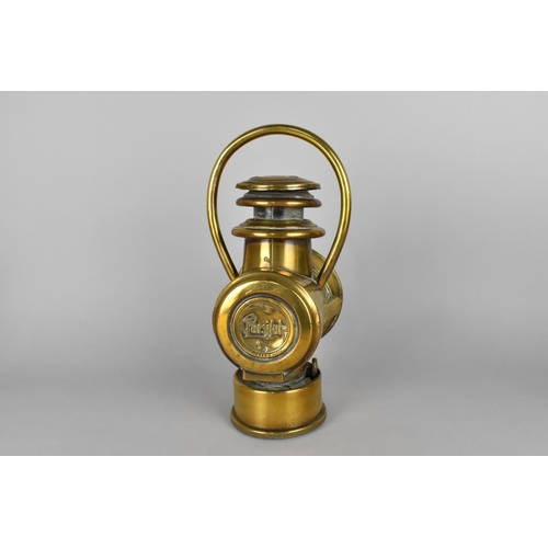 75 - A Late 19th/Early 20th Century Brass Ship's Lamp, 