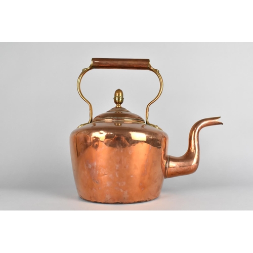 95 - A Late 19th/Early 20th Century Copper Kettle by William Soutter and Sons, 32cms High