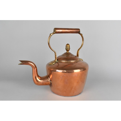 95 - A Late 19th/Early 20th Century Copper Kettle by William Soutter and Sons, 32cms High